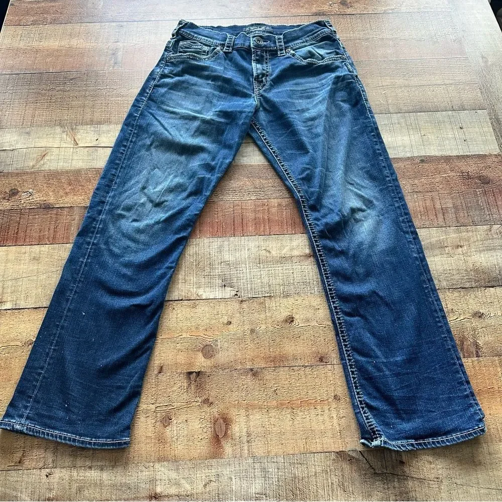 Silver Jeans Gordie style Men's Dark Blue Bootcut Jeans 28x30